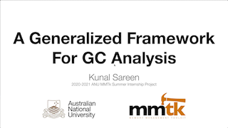 Kunal Sareen: A Generalized Framework for GC Analysis